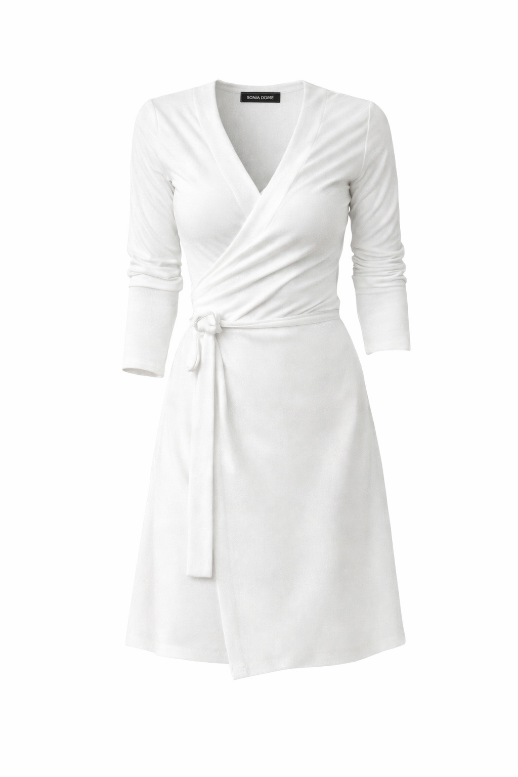 Weißes Wickelkleid – feminines Signature Kleid | Sonia Dorée