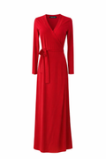 Langes rotes Wickelkleid – Signature Piece | Sonia Dorée