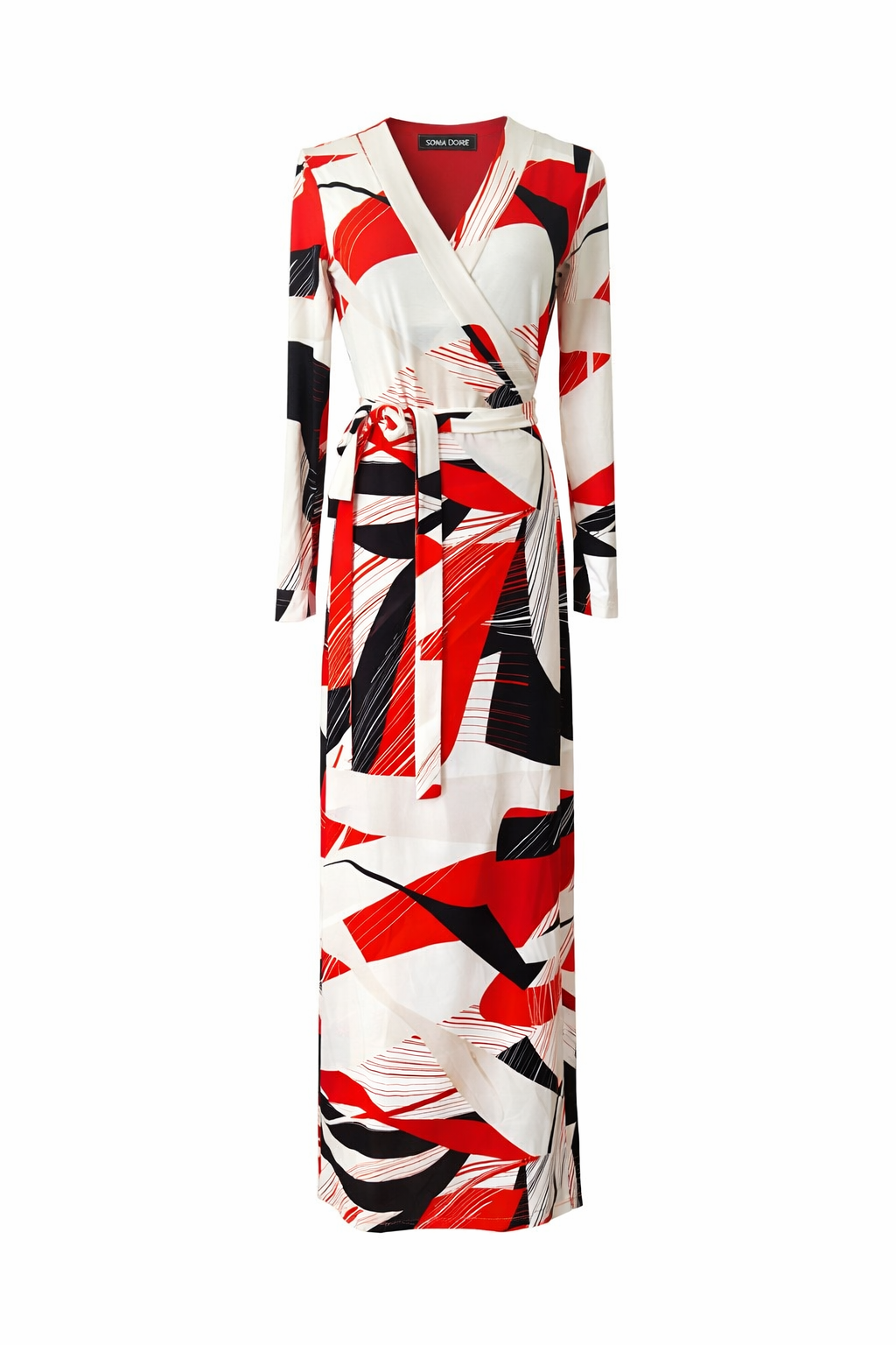Grafisches Wickelkleid – Kimono-inspiriertes Signature Piece | Sonia Dorée