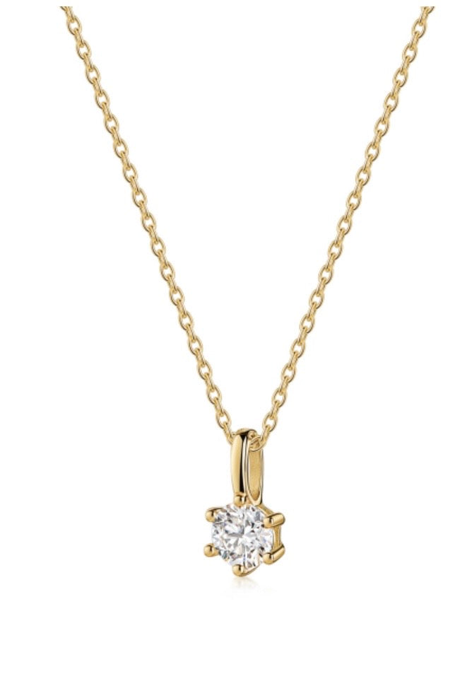 Anhänger mit Lab Grown Brillant 0,20 ct. Gelbgold 585
